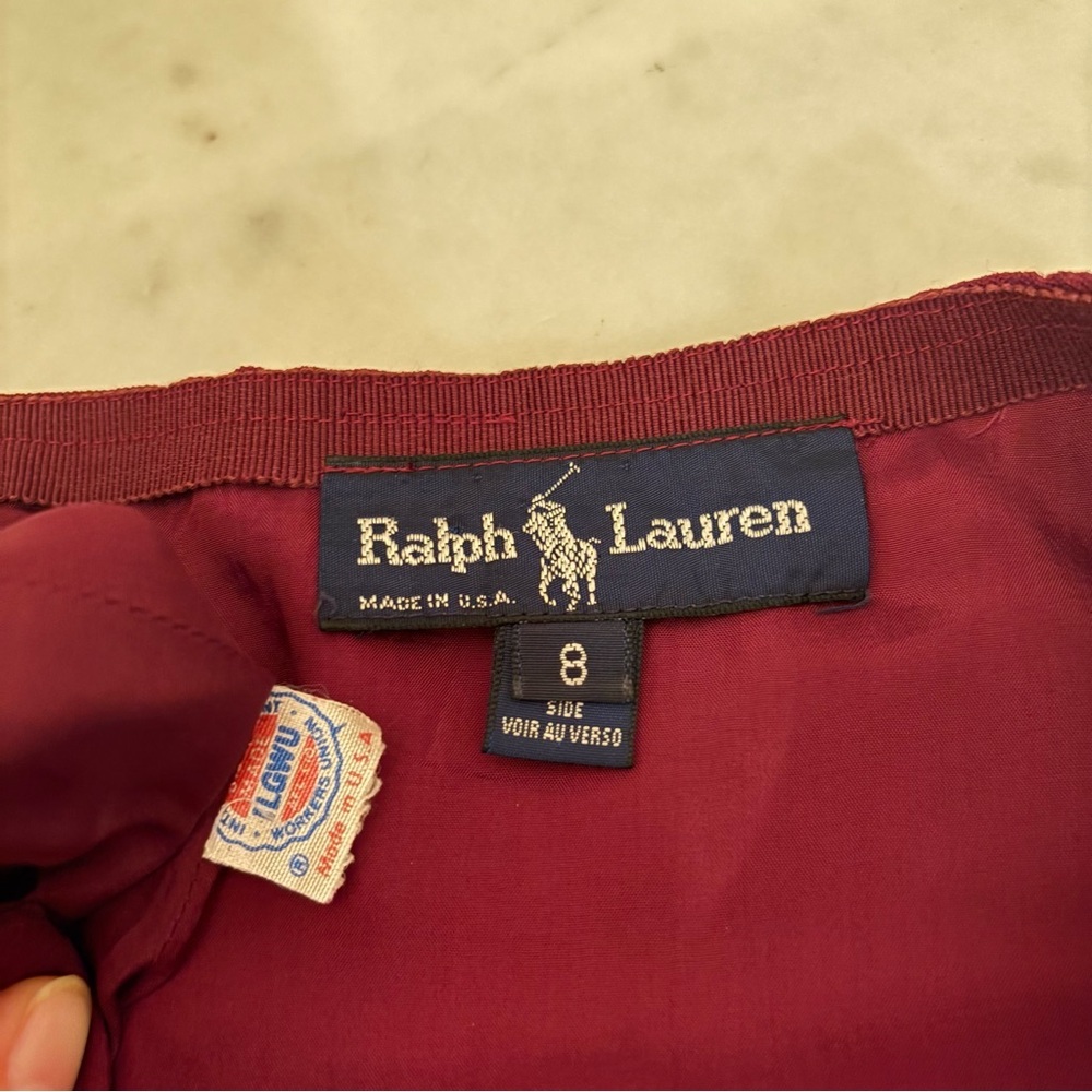 Ralph Lauren Vintage 80s Equestrian Mini Skirt Horse Bit Stirrup Wool Wrap Short - Picture 5 of 16